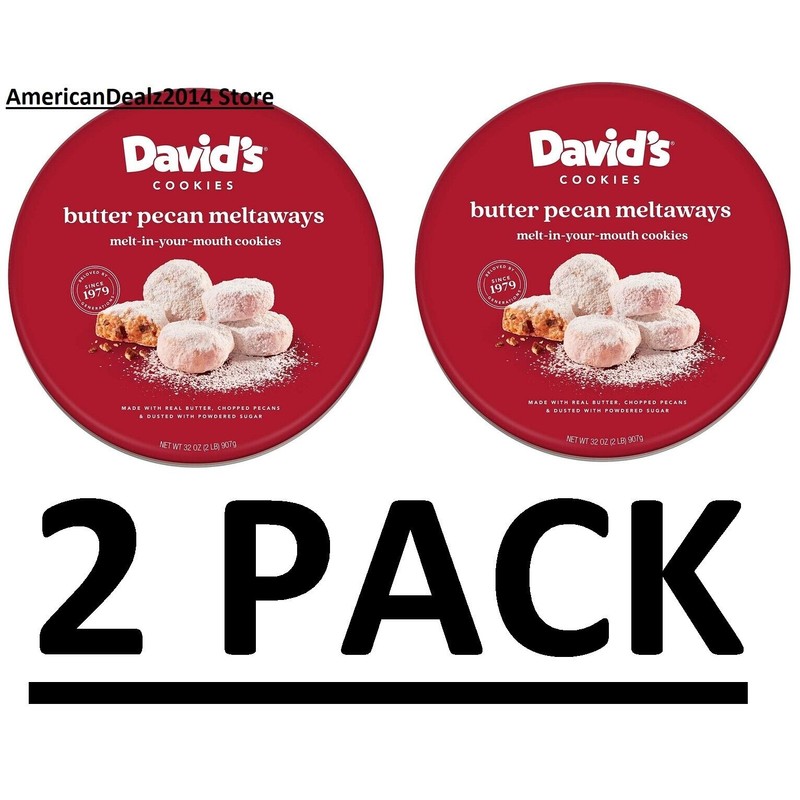 David’s Cookies 2 PACK - David's Cookies Butter Pecan Meltaways