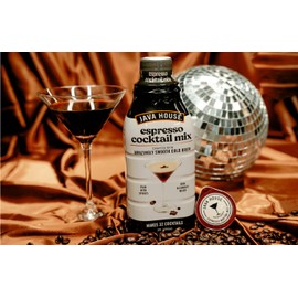 Java House Cold Brew Espresso Cocktail Mix – Premium 100% Arabica Cold Brew Concentrate – Smooth Coffee With French Vanilla Notes – 32oz Bottle (Makes 32 Cocktails)