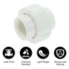 sourcing map 6Pcs 3/4" UPVC Union Coupling Pipe Fitting (Socket