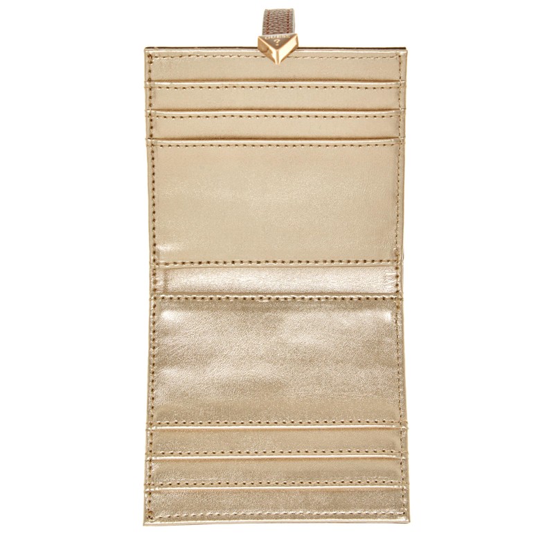 GUESS Laurel Tab Card Case, Latte Logo