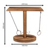 Out of the blue Wooden Drinking Game with Ring Throw,