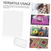 jojofuny 6pcs Plastic Mesh Canvas Sheets for DIY Crafts Clear