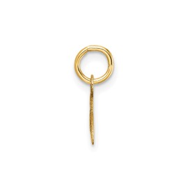 Jewelry Affairs 14K Yellow Gold Script Alphabet Initial Letter Charm Pendant, 14mm (Letter C)