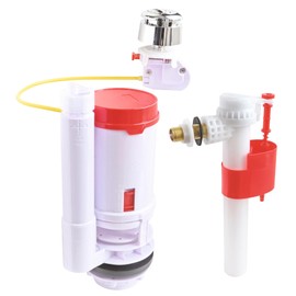 SOMATHERM FOR YOU - Full Mechanism Toilet - Economical and Adaptable, Quick and Easy Installation - Dump for Cable Universal Mechanism + Dual Flush Valve Float Side Inlet