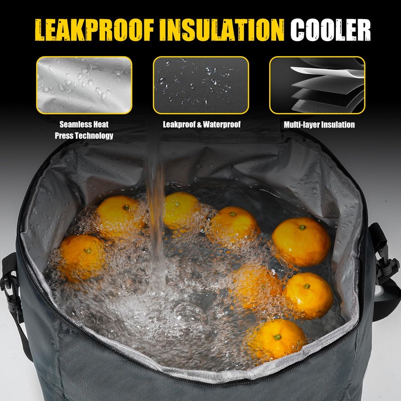 MIKKUPPA Car Trunk Organizer with Cooler - 100L Large Car