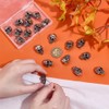 PH PandaHall 20pcs Skull Button Skeleton Head Shank Button Alloy