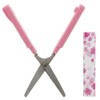 Sunstar Stationery S3718930 Scissors, Sticky, Compact, Happy Fleur, Sakura