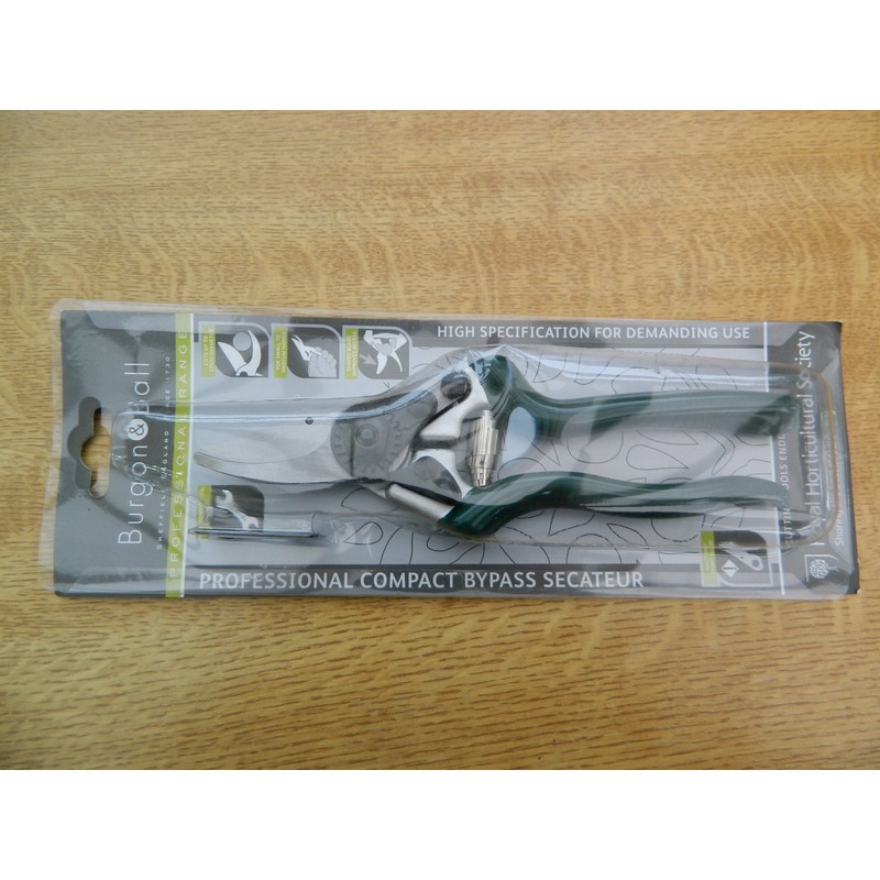 Burgon & Ball RHS Endorsed Professional Compact Bypass Secateur, 20