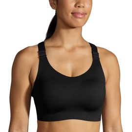BROOKS 350085001 Dare Racerback Run Bra 2.0 Sports Bra Women's Black Size 0401D