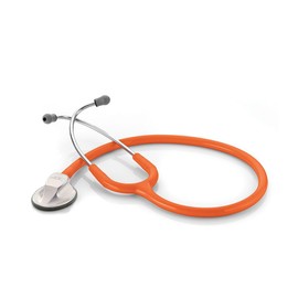 ADC Adscope 615 Platinum Sculpted Clinician Stethoscope with Tunable AFD Technology, Lifetime Warranty, Orange