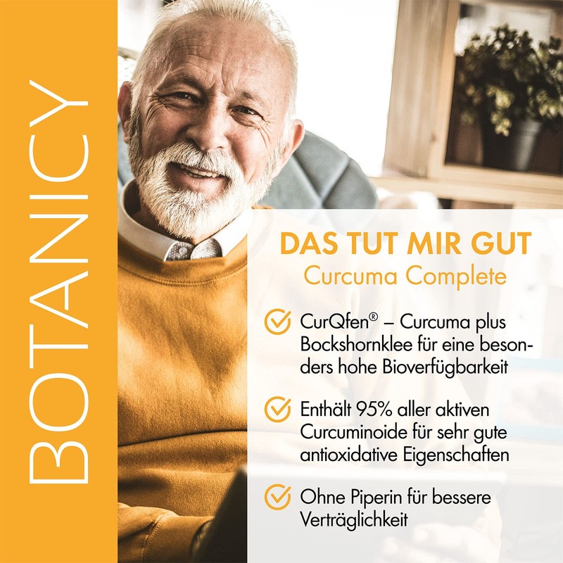 BOTANICY Curcuma Complete with Fenugreek - Contains 95% of all