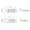Stäubli MC4 connector for 4 mm2 to 10 mm2 cables