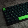 Sumgsn 172 Keys Wave Keycaps Set, Cherry Profile Doubleshot, Green,
