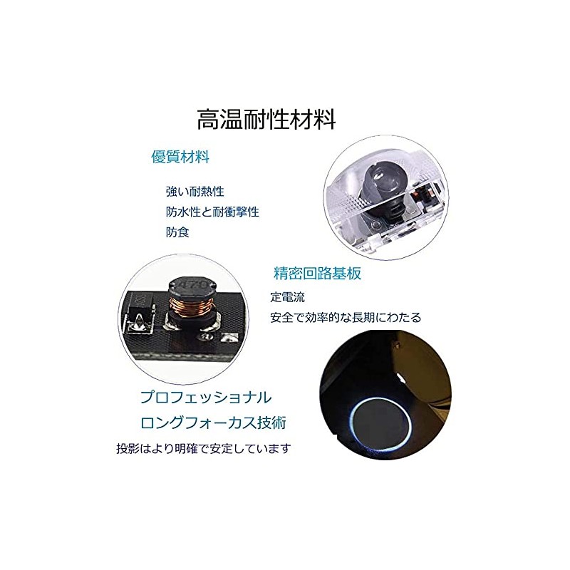 Car Courtesy Lamp Alfa Romeo Logo High Brightness LED Chip