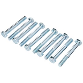 ForgeFix High Tensile Bolts | M10 x 80mm | Zinc Plated | Bag 10