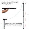 Pocket Cane : Latest Ultra-Compact Walking Cane with Length Memory