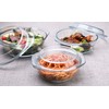 HUSANMP Set of 6 Pieces Round Tempered Glass Casserole Dish