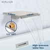 Airuida Wall Mount Tub Faucet with Waterfall Tub Spout Wall