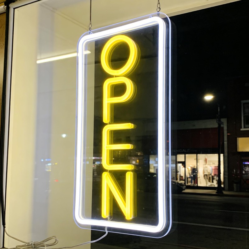 Open Signs for Business,Neon Open Sign Led,16.5"x 9",with Open/Closed Bussiness