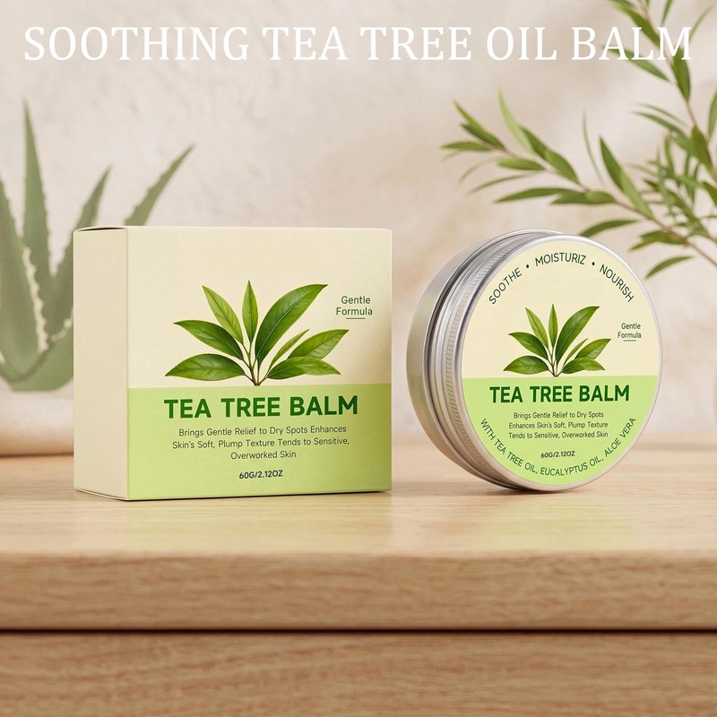 Tea Tree Cream, Soothing Tea Tree Oil Balm for Dry