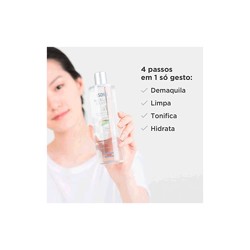 ISDIN Micellar Solution Limpiador facial 4 en 1 para pieles
