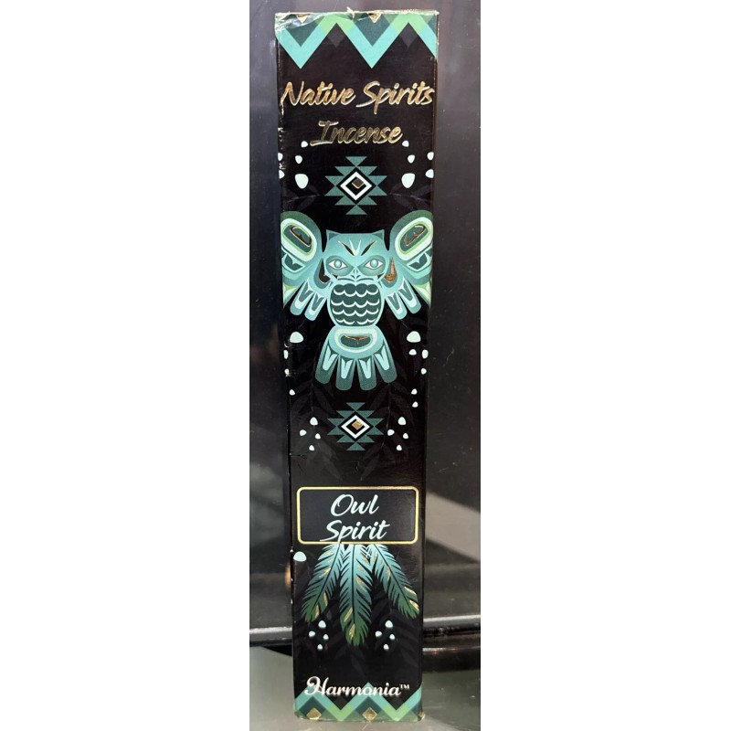 Owl Spirit (Cedarwood) Incense Sticks by Native Spirits NEW -