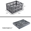 Aebeky 3-Pack Plastic Collapsible Storage Crates-30L,Foldable Plastic Crates for Storage