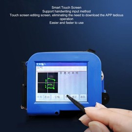 Mini Handheld Inkjet Printer, Quick Drying Inkjet Coder with 2.4 Inch Color Touch Screen, Built in Storage Function, Portable DIY Inkjet Coding Machine for Various Surfaces