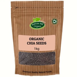 Organic Chia Seeds 1kg by Hatton Hill Organic | Superfood Packed with Nutrients