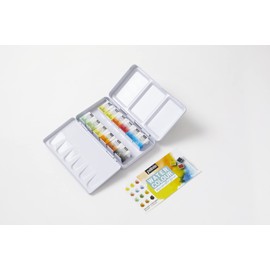 Pébéo Aquarelle Fine Metal Pocket Box 12 Half Cups