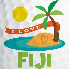 CafePress I Love Fiji Novelty Golf Balls (Pk of 6)