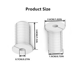 6 Pcs 3/4 inch Silicone Starlink Wall Grommets for Internet, Waterproof Wall Bushing for Organizing Protecting Cords, White with Thread