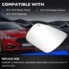 Heated Mirror, Compatible with 14-19 Nissan Rogue Murano Pathfinder, Replace
