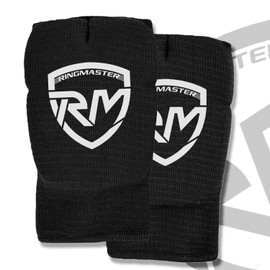 RingMaster Sports Kids Elastic Hand Pads Slip on Mitts Martial Arts Karate (Black, Extra Small)
