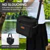 JBGOYON Sleek Leakproof Oxford Structured Insulated Lunch Bag, Black, 10