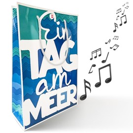 SOUND Gift Bag "Holiday" with Sea Sounds, Sea Noise When Open the Bag, Great Packaging for Maritime Gifts