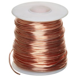 Bare Copper Wire, Annealed, 1lb Spool, 14 AWG, 0.0641" Diameter, 80' Length (Pack of 1)