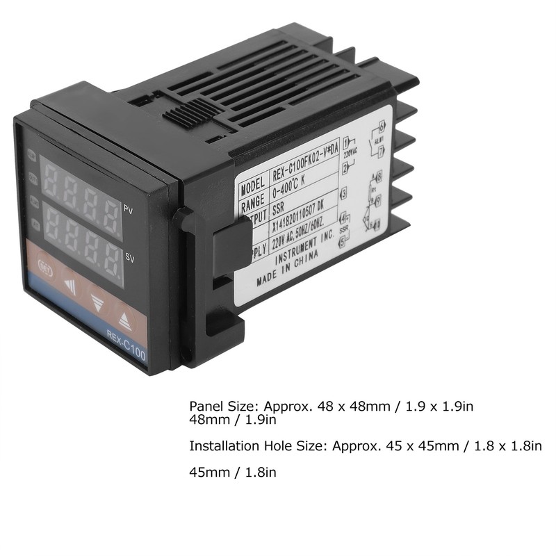 BERM Temperature Controller Digital Display Smart Thermostat Switch REXC100FK02VxDA