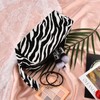 yaozeio Zebra Print Cosmetic Pouch for Daughter Son Portable Make