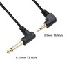 Xilaghy 90 Degree 1/8 TS to 1/4 TS Cable, Right