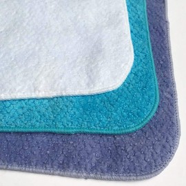 Imabari Towel, 100 Colors, Mini Handkerchief, Set of 3, Hyakka Ran, M Color (Blue B)