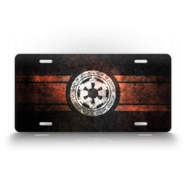 Imperial Empire Seal License Plate Galactic Star Empire Symbol Auto Tag