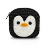 WisePoint Penguin Shaped Coin Purse Pouch, Crocheted Change Purse Wallet