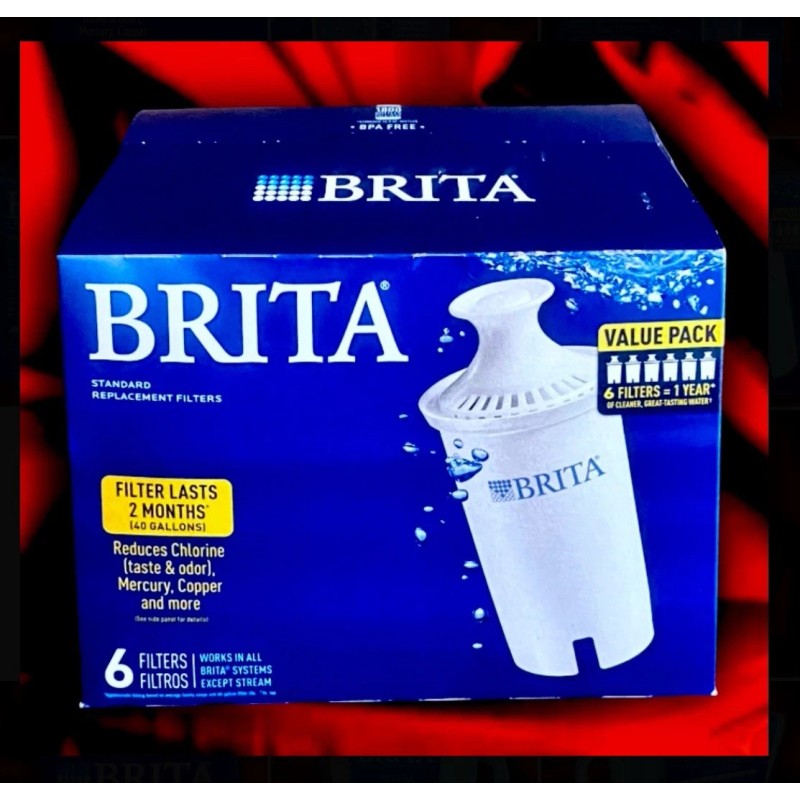BRITA water Filter 6 Cup Pitcher W 1 Filter and