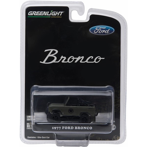 Greenlight 1977 Ford Bronco Military Tribute Sarge - Hobby Exclusive