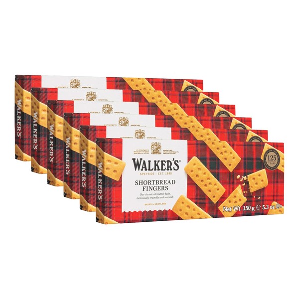 Walkers Walker's All-Butter Shortbread Fingers - 8-Count Box (Pack of