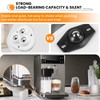 16Pcs Mini Self Adhesive Caster Wheels, 360° Swivel Universal Small