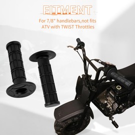 Motorcycle 7/8" 22MM Hand Grips Handlebar Gel - PSLER for Sportster 883 Street Bike Dirt Bike Cruiser and Chopper(Black)