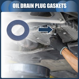 Motoforti Oil Drain Plug Gaskets 12mm 0.47" ID No. 9043012031 for Toyota 4Runner 1990-2018 Aluminum Alloy Blue 25pcs