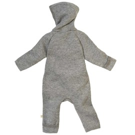 Disana Zip Overalls Baby & Children - 100% Organic Merino Wool Walk - Breathable & Pleasantly Warming - Unisex Size 50 - 116 - Sustainable & Fair - with Zip - Made in Germany, Blackcurrant